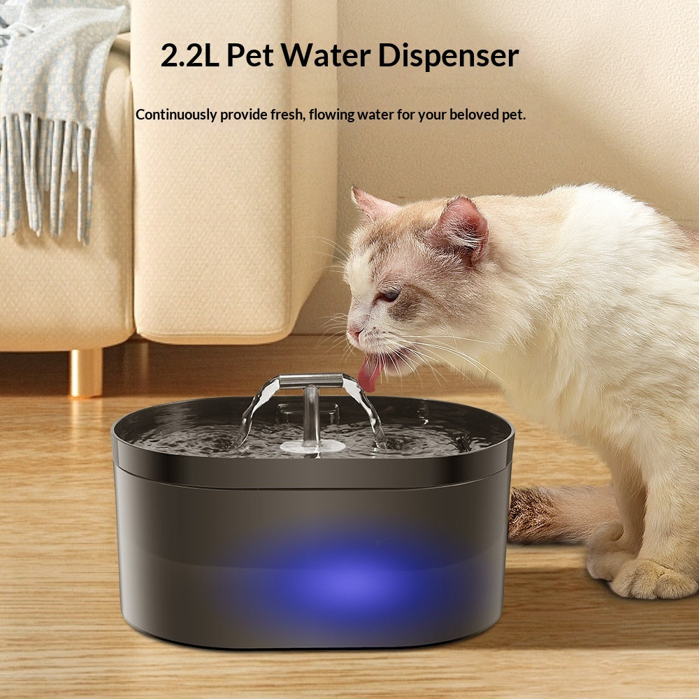 Fontaine d'eau pour animaux de compagnie en T