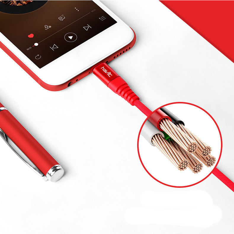 H60 Câble de données Universal 2.4A Mobile Phone Mobile Game Charger