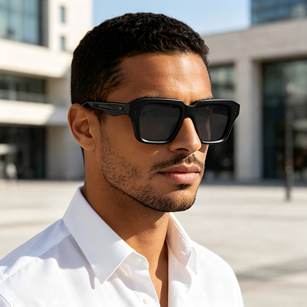 Lunettes de soleil Fashion Square Frame pour hommes