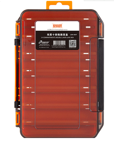 Boîte de stockage d'appât double couche multifonctionnelle