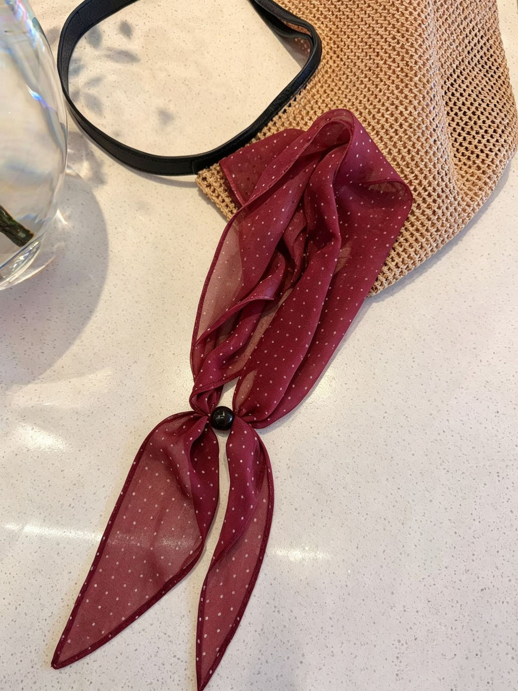 Écharpe de soie rétro florale de style coréen pour femmes