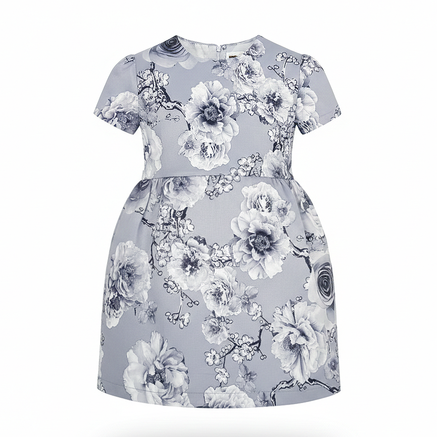 Filles Floral Robe de Soirée Princesse Anniversaire Gown coton doublé 1-10Y