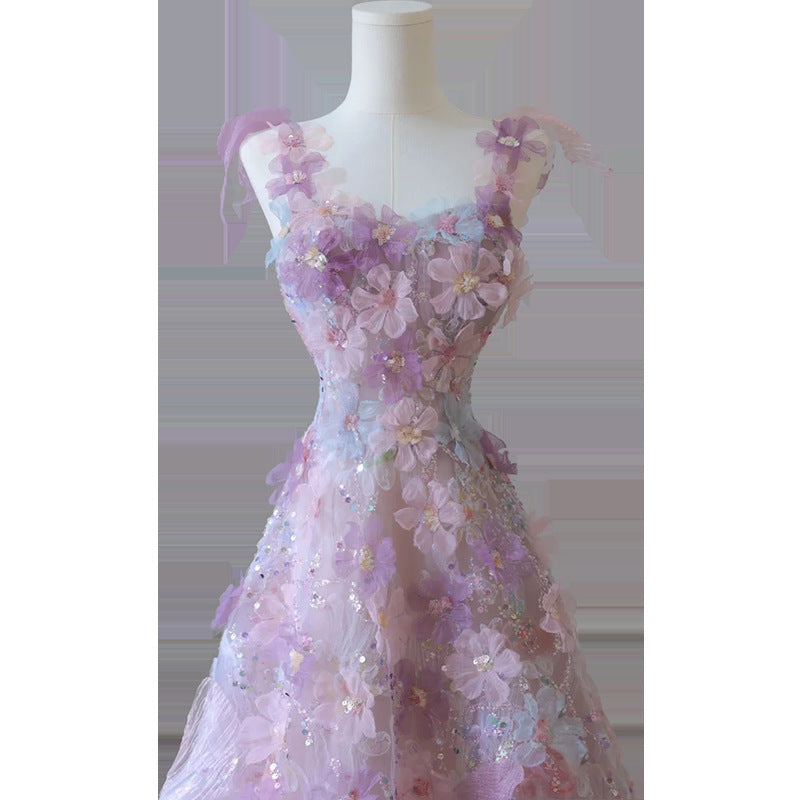 Robe de soirée florale pour femmes