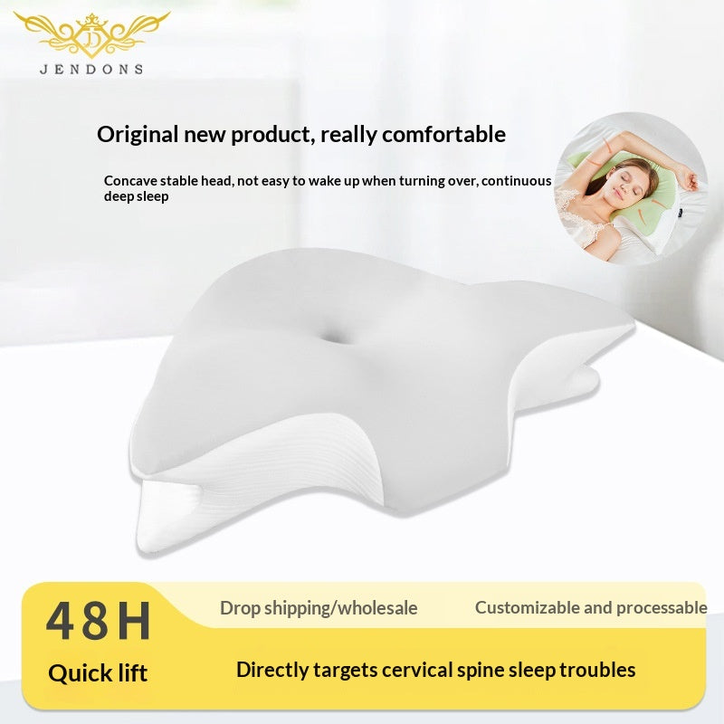 Memory Foam Neck Support Oreiller avec un design respirant pour un meilleur sommeil et un retour lent M