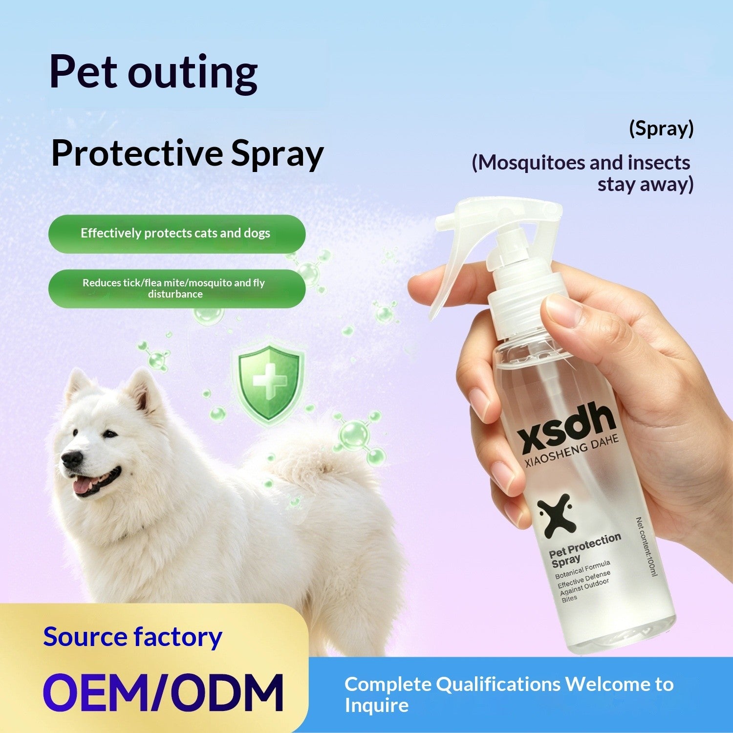 Vaporisateur de protection extérieur pour chiens