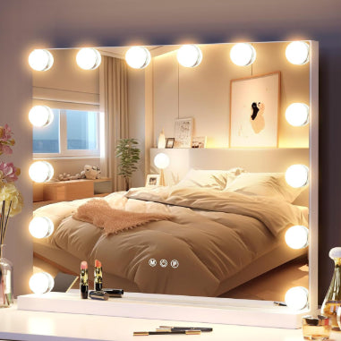 Smart maquillage miroir bureau avec ampoule remplissage de la lumière