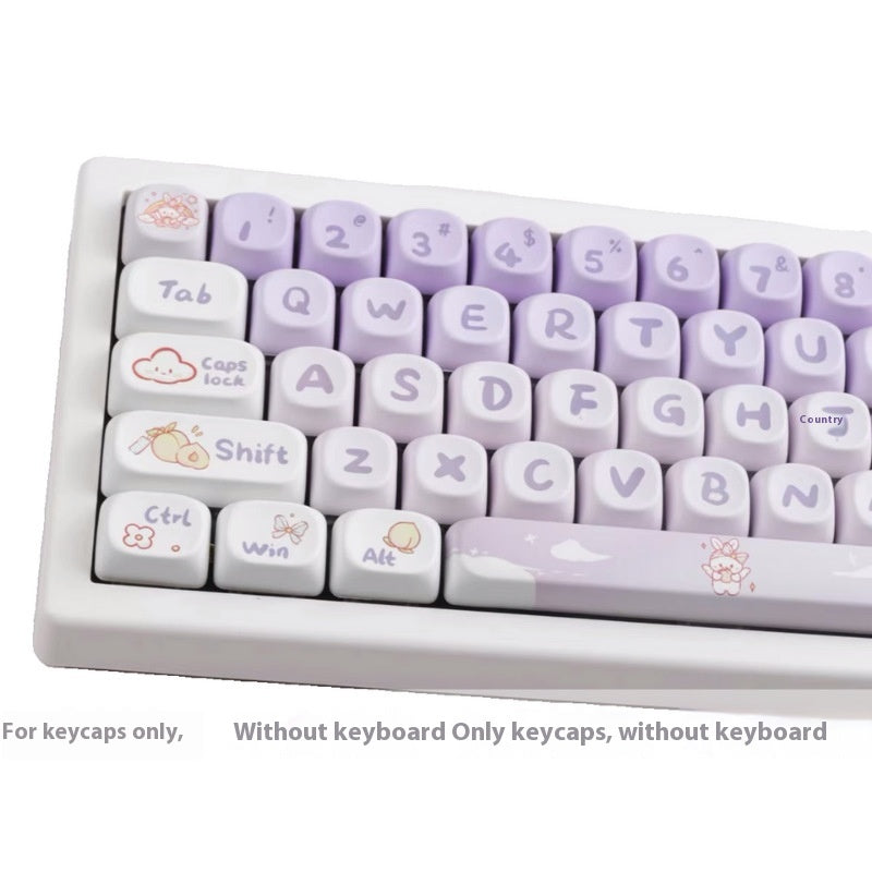 PBT Gradient Purple Lapin Key Cap Coeco Personnalisé Personnalité
