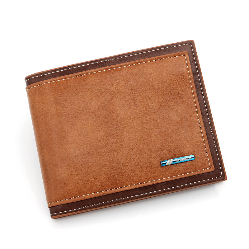 Fashion simple hommes maille court Portefeuille