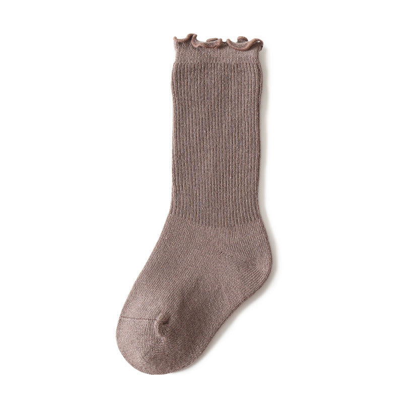 Printemps et automne mince Section mois Nouveau-né Chaussettes bébé en automne et en hiver