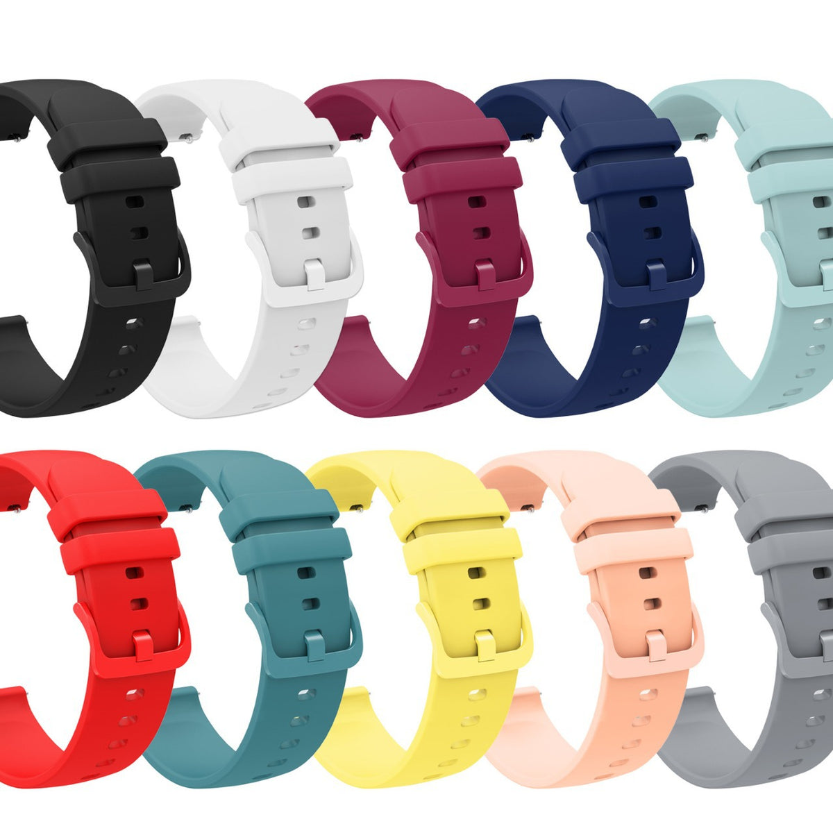 Bracelet en silicone universel de même couleur