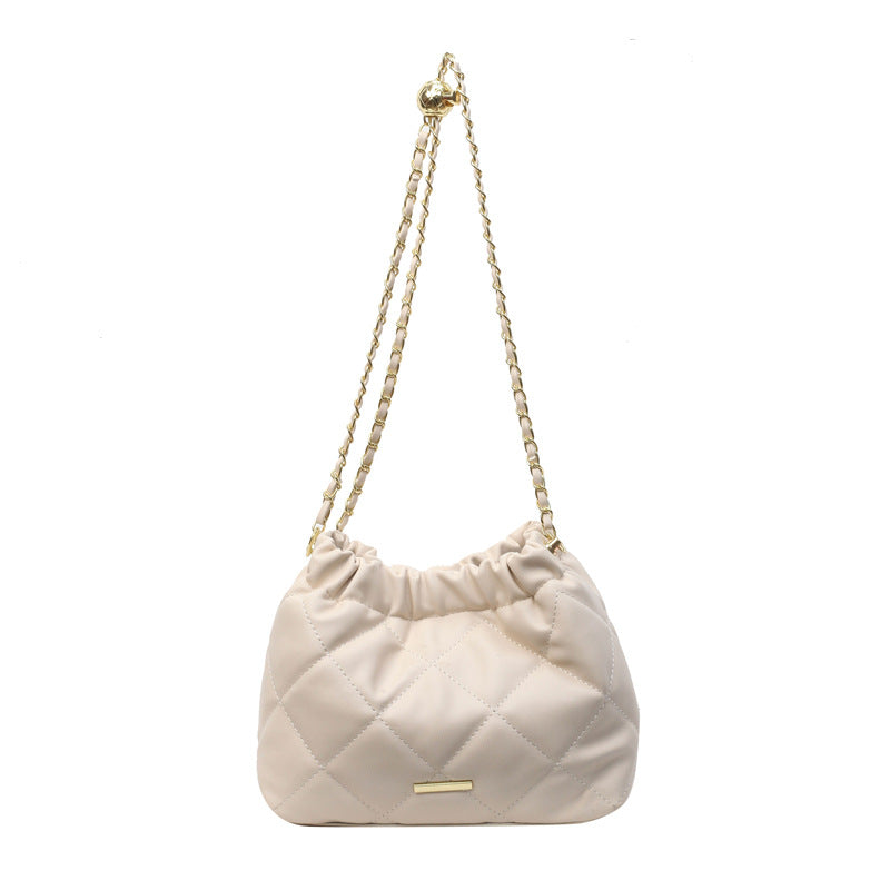 Fashion Femmes Casual Rhombus Sac à épaule Sac à la chaîne Messenger