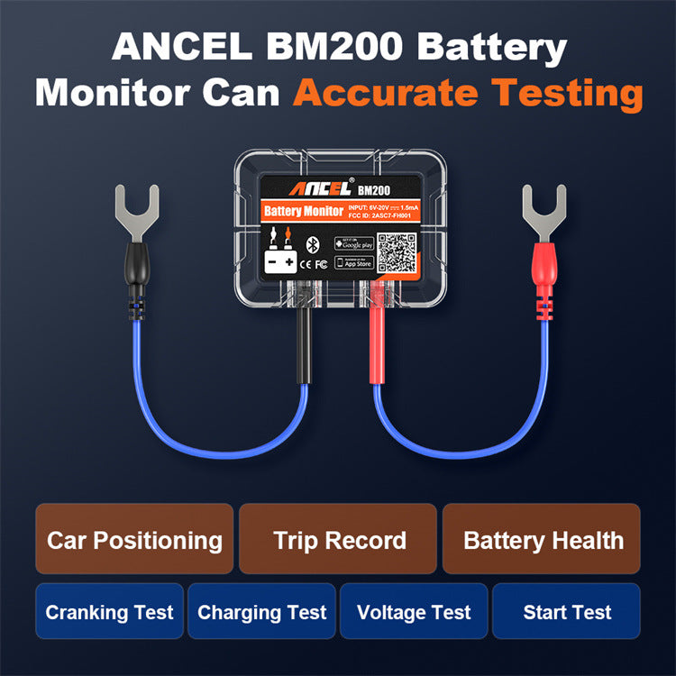 Analyseur de batterie de voiture 12V Outil de test de batterie