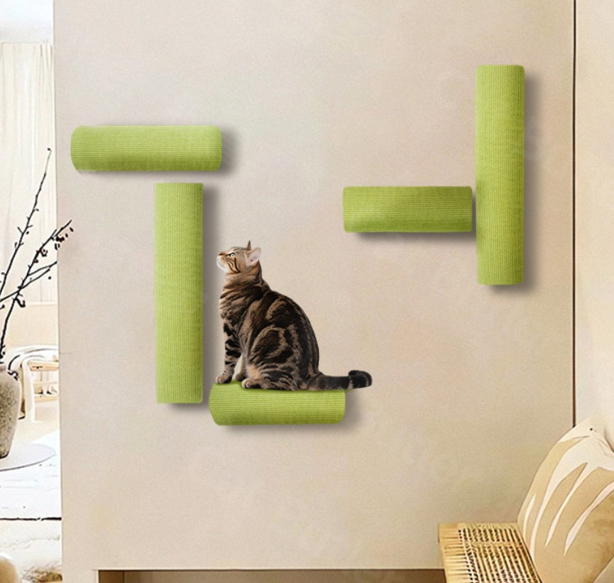 Cat Scratching Post Mur autocollant monté
