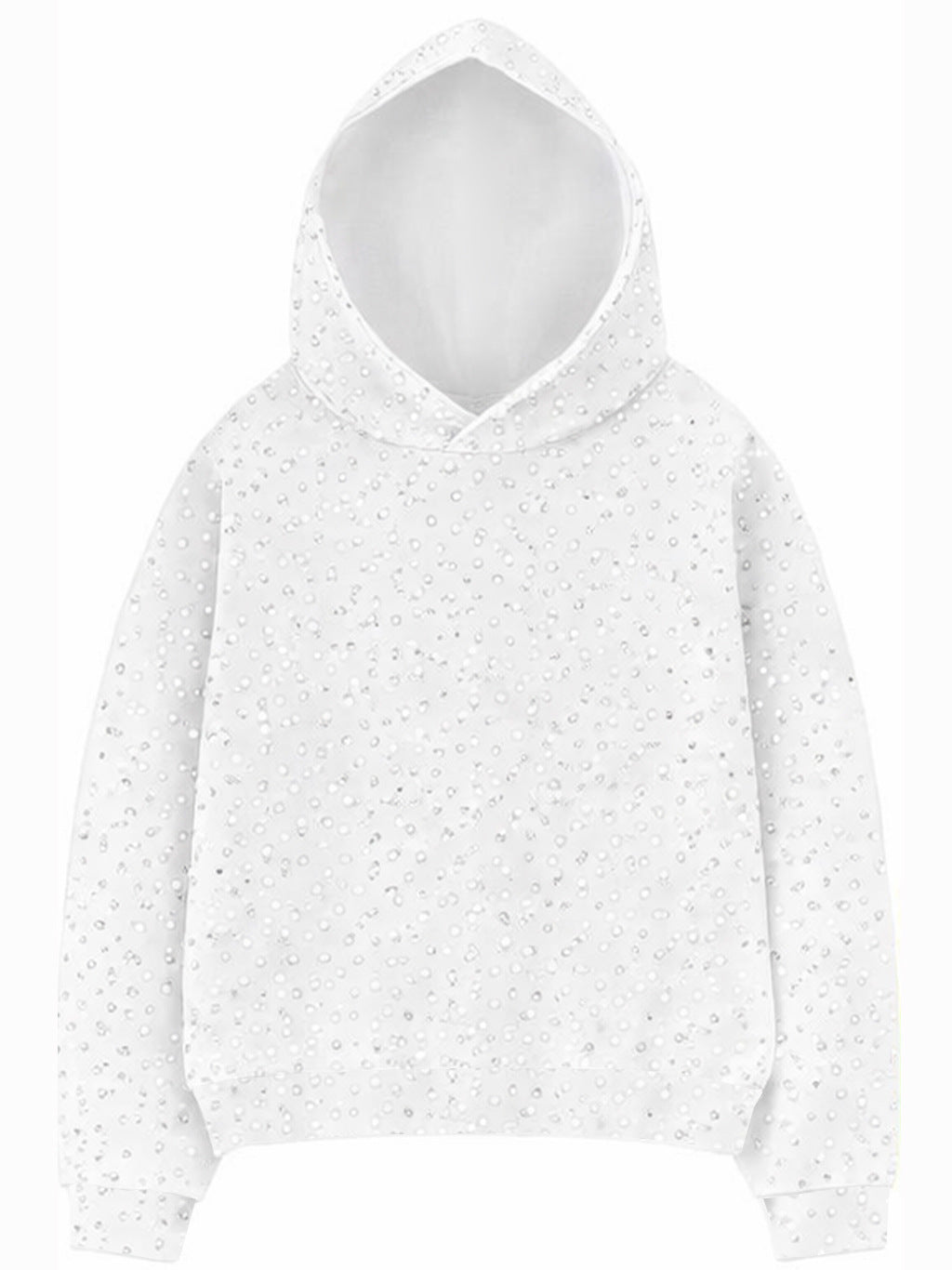 Style américain Babys-breath Tie-dye Chandail à capuche Veste
