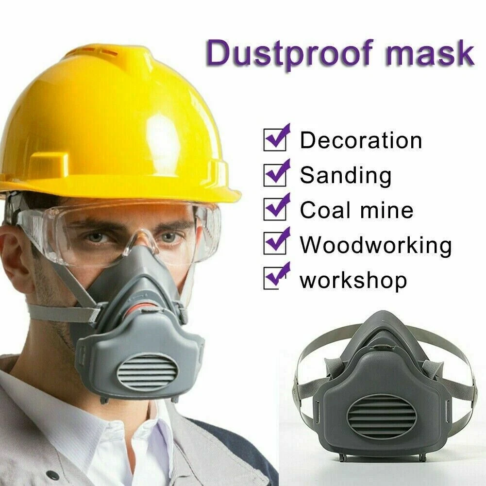 Masque à gaz de demi-face Masque respiratoire PRO 3200 Sécurité 10 Filtres pour le ponçage Woodworki