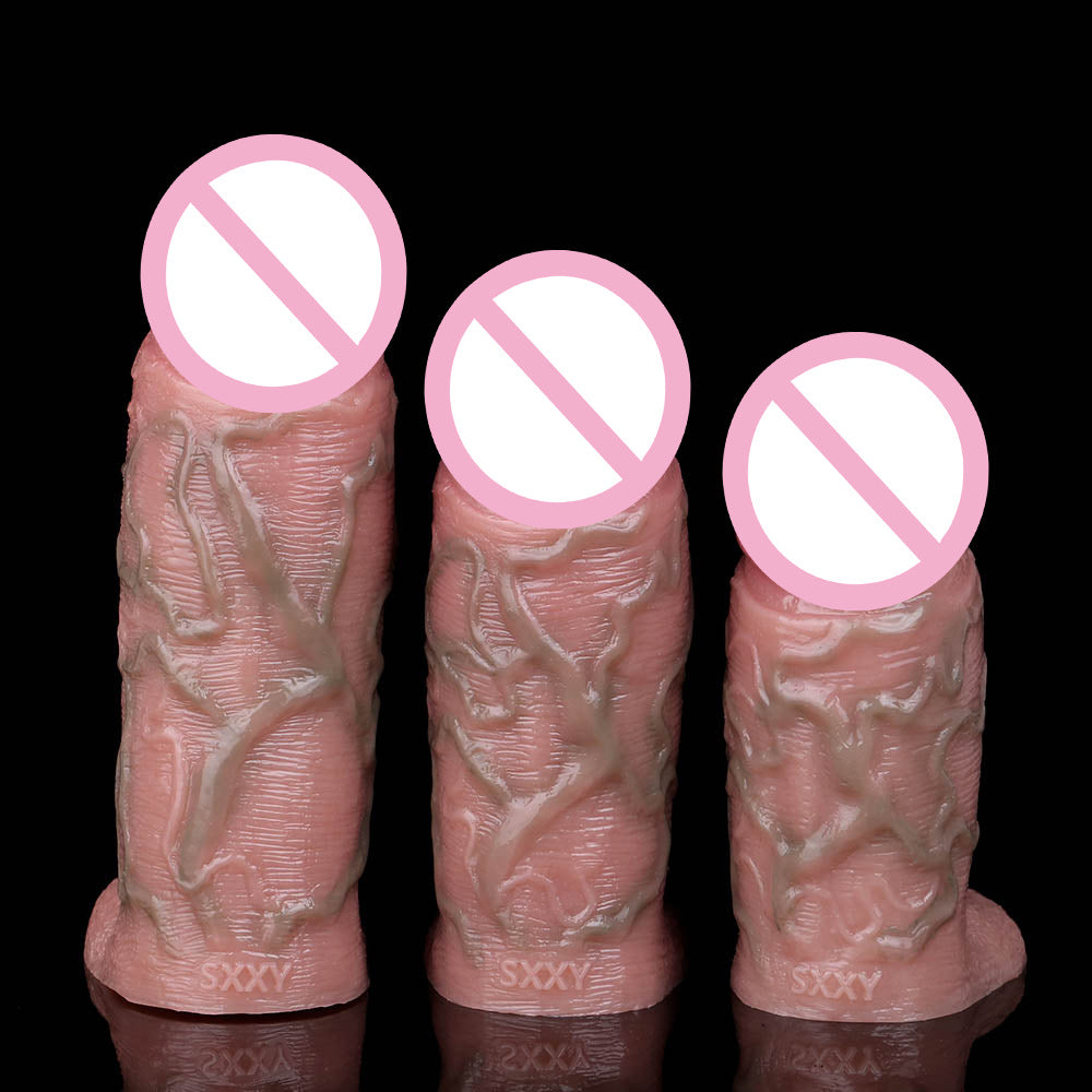 Simulation de grande manche de condom Hollow ouverte
