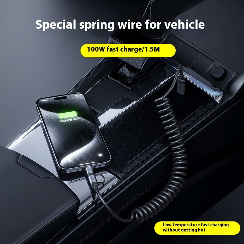 Two fast-charge car spring wires