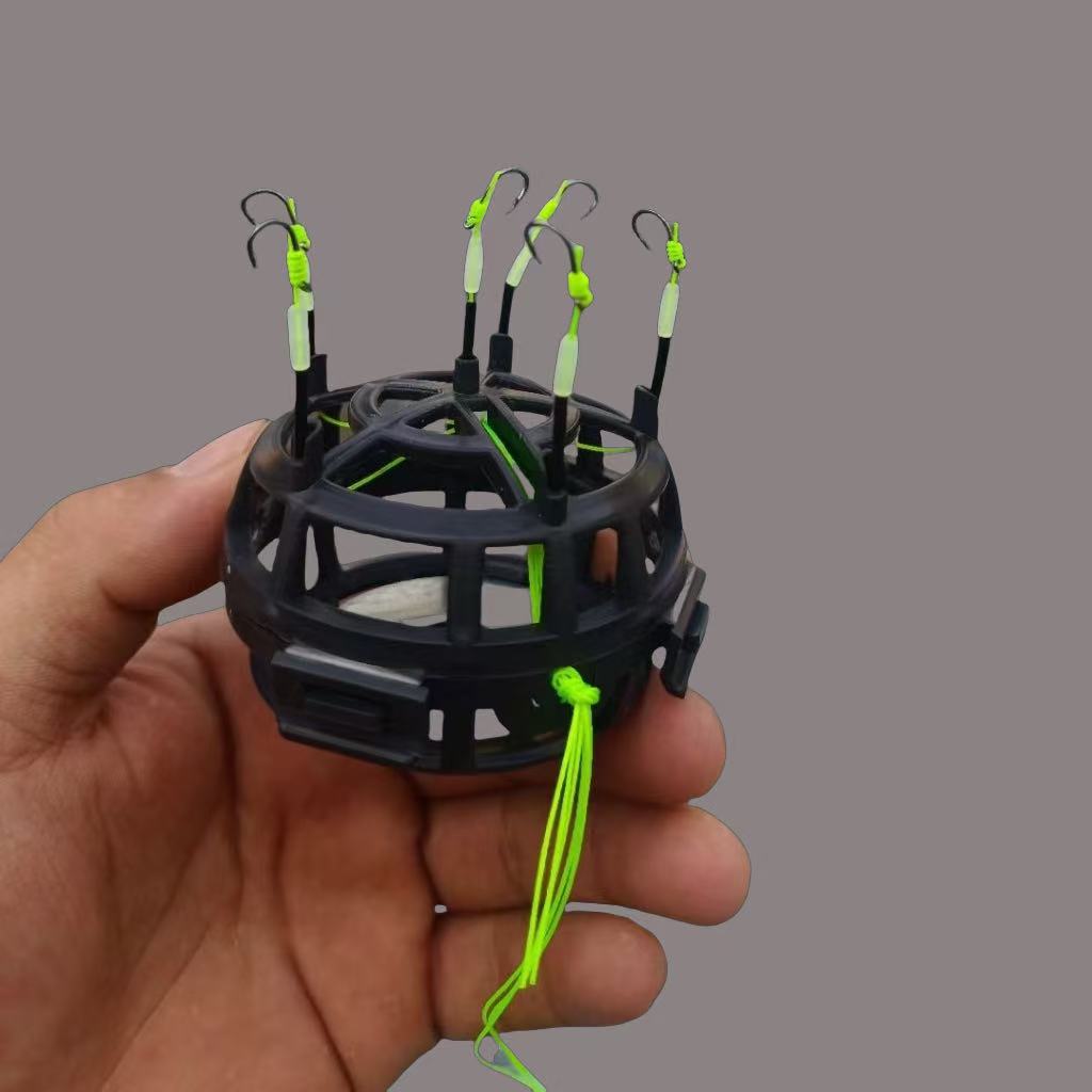 Anti-vers le bas de l'ail Cage Crochet de moulage Rod Rig