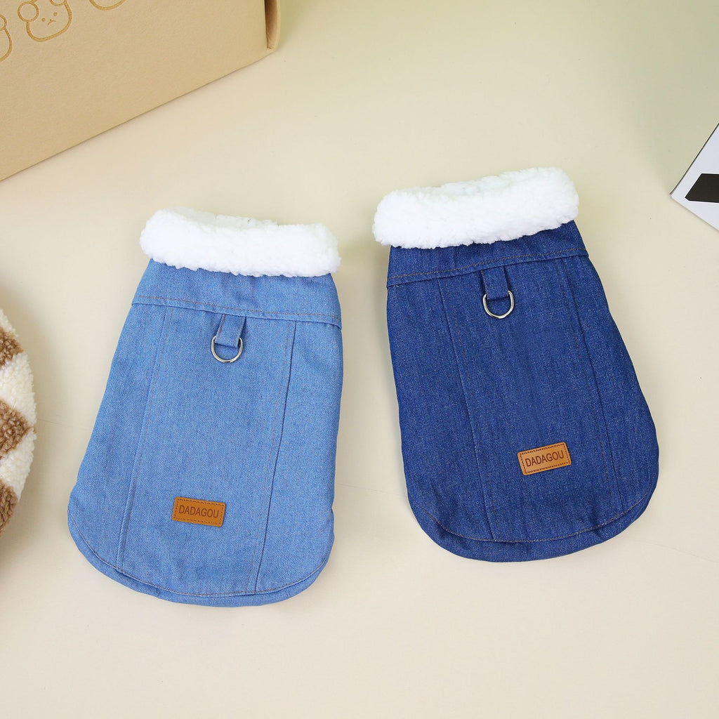 Robe de chien Corgi Denim Coton