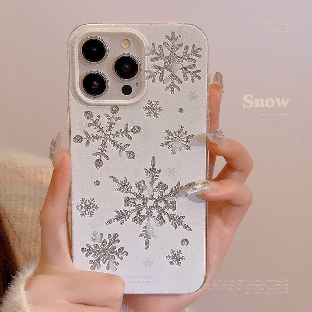 Automne et hiver Atmosphere Silicone cas de téléphone simple