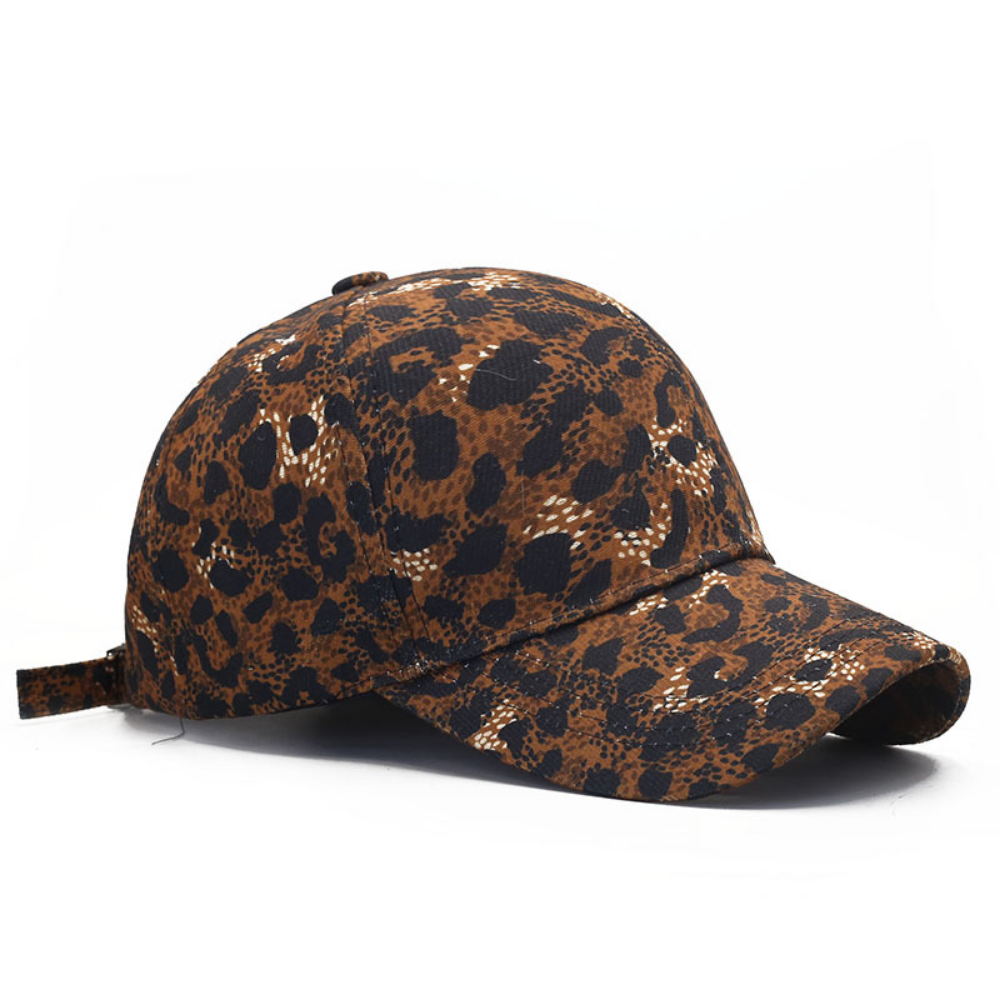 Tableau lumineux à taches léopard réglable Trend-forward Curved-brim Baseball Cap Su