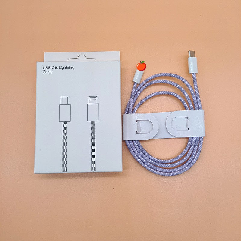 Nylon Braided Macaron PD20W Fast Charging Data Cable