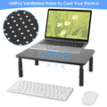 Moniteur Riser de comptoir réglable en hauteur 3 avec trous de ventilation