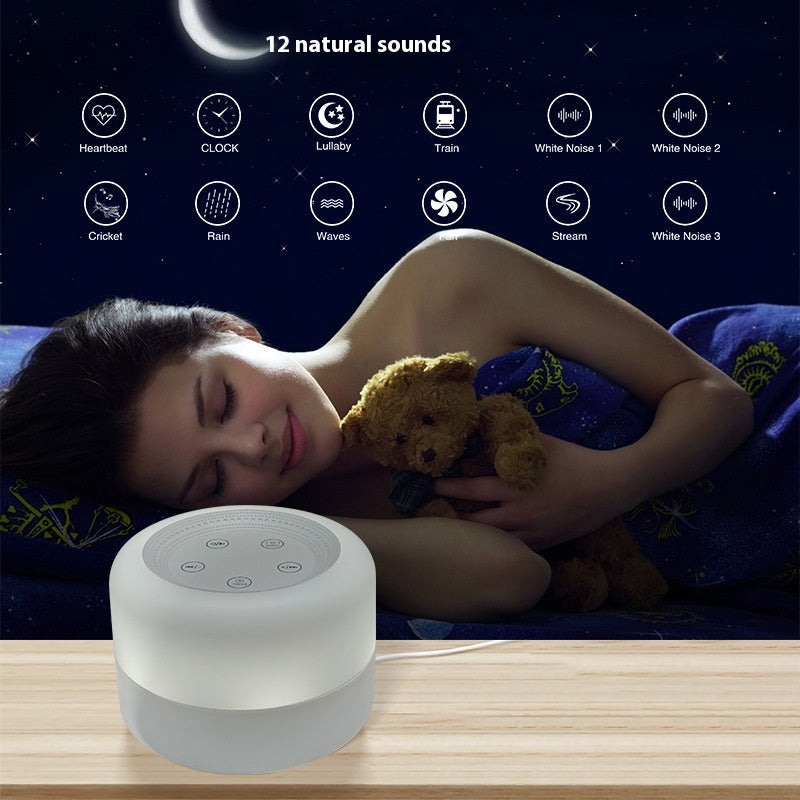 Bruit blanc Instrument d'aide au sommeil Lampe de table apaisante pour le sommeil