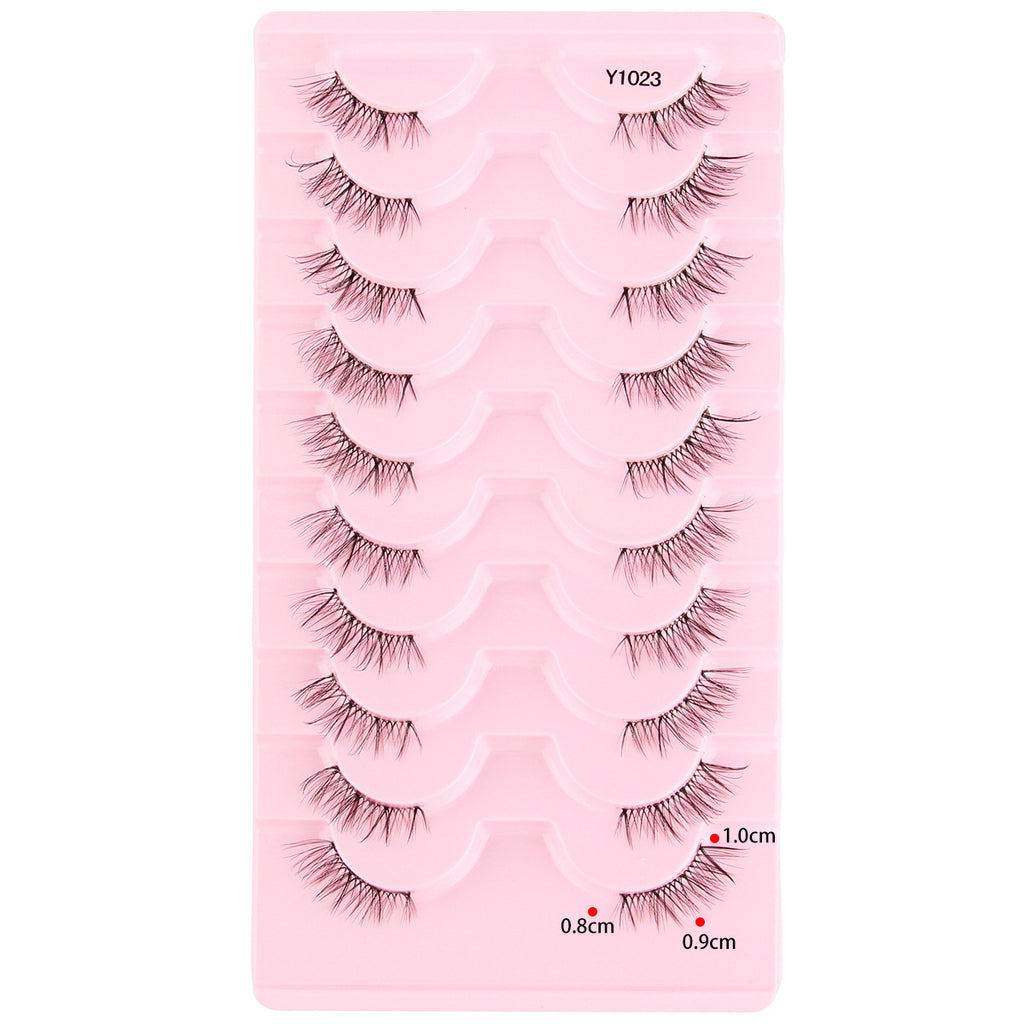 Femmes Portable Européen et style américain Sheer demi-longueur faux cils