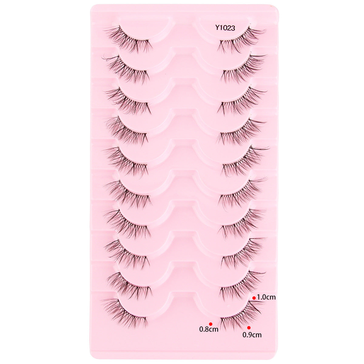 Femmes Portable Européen et style américain Sheer demi-longueur faux cils