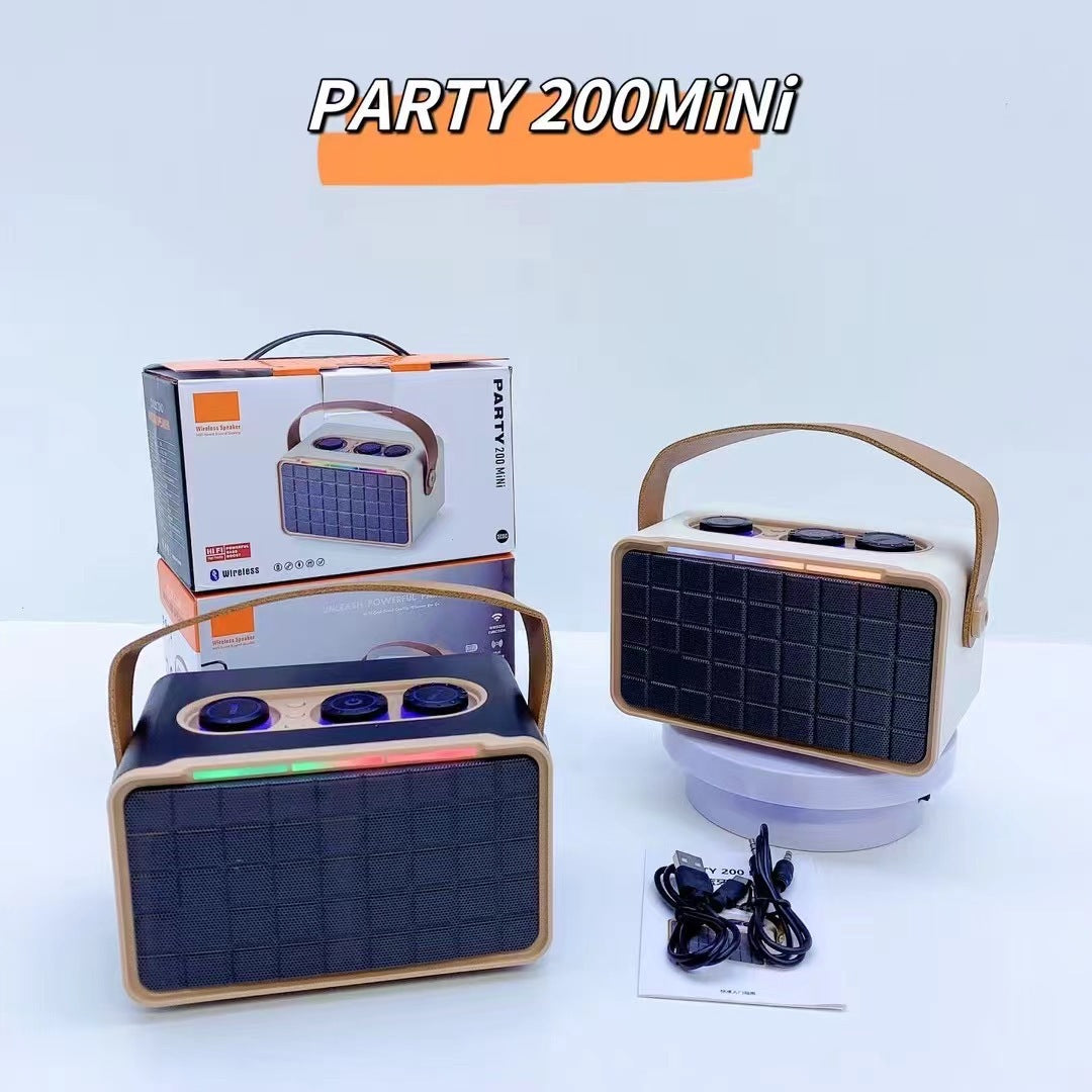 Haut-parleur Bluetooth extérieur RGB double-parleur portable