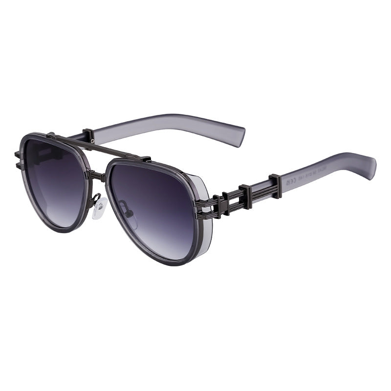 Lunettes de soleil européennes et américaines de style punk haut de gamme pour hommes