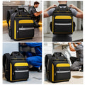 Sac à dos d'outil Grande capacité Molded Base Sac à outils Bande réfléchissante pour le site d'emploi