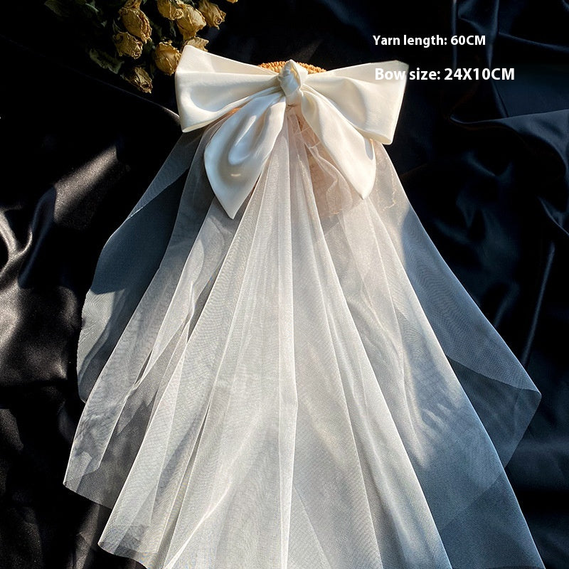 Bow Veil Super Fée Voyage de mariage Tir