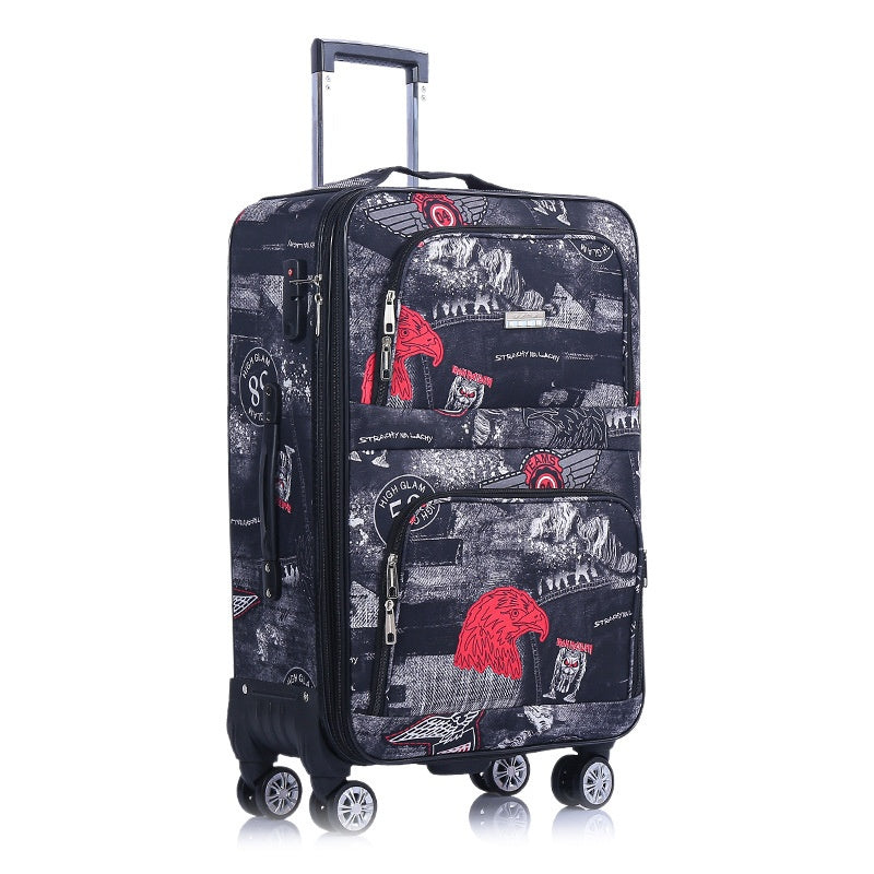 Valise à roulettes à quatre roues Étui en tissu Oxford