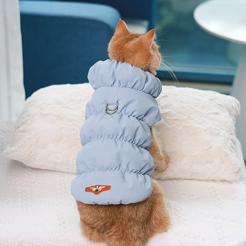 Vêtements de chien Veste de coton chaud avec boucle