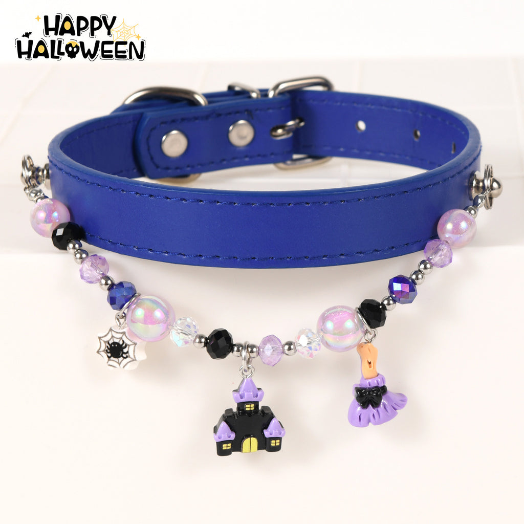 Collier de chat Niche Accessoire Collier d'Halloween avec embellissements perlés