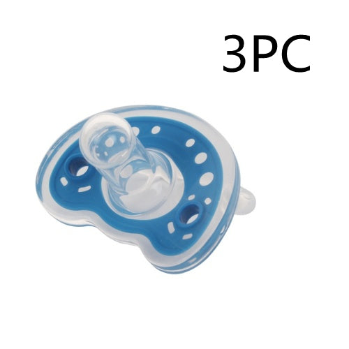 Baby Products Full Silica Gel Pacifier Deux couleurs Liquide Silicone Sommeil Confort Baby Pacifi