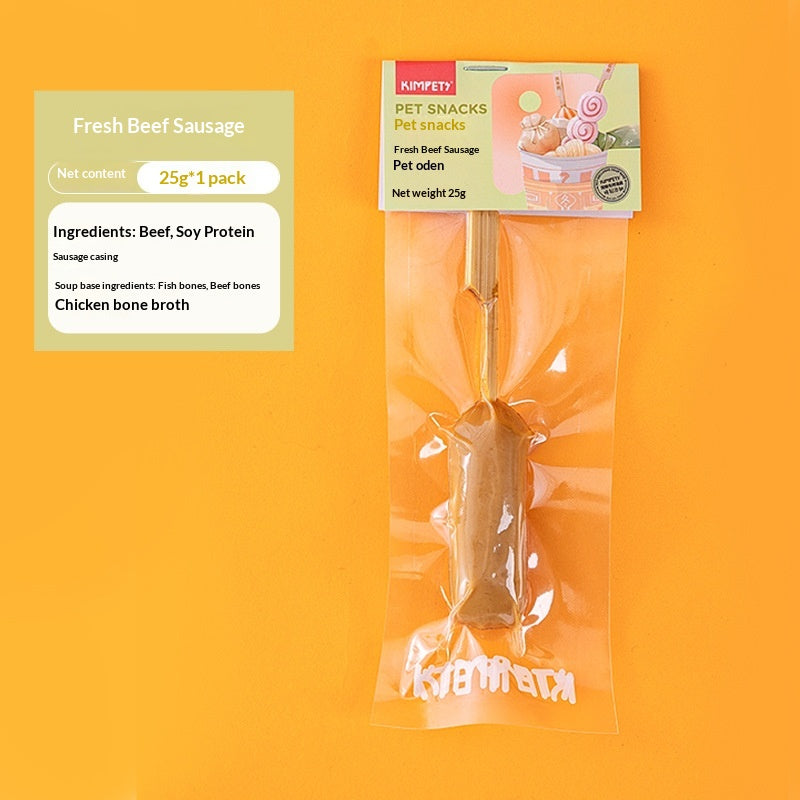Animaux de compagnie traite les brochettes séchées de viande Oden Sticks