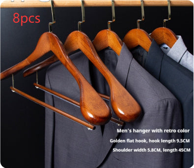 Habillement sans couture Maison Magasin Hanger Vêtements Hanger en bois massif