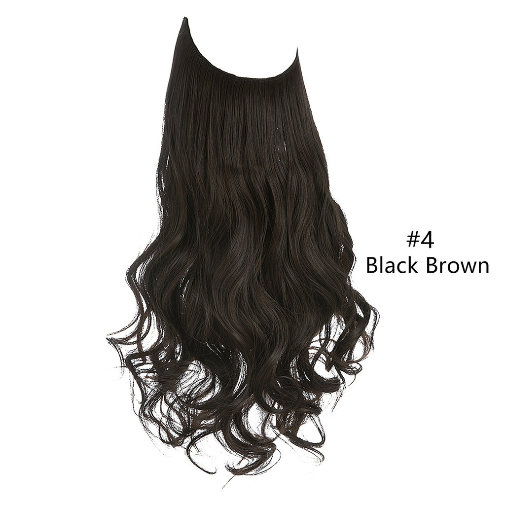Ligne de pêche pour femmes Grande vague Multicolore Gradient Hair Extensions