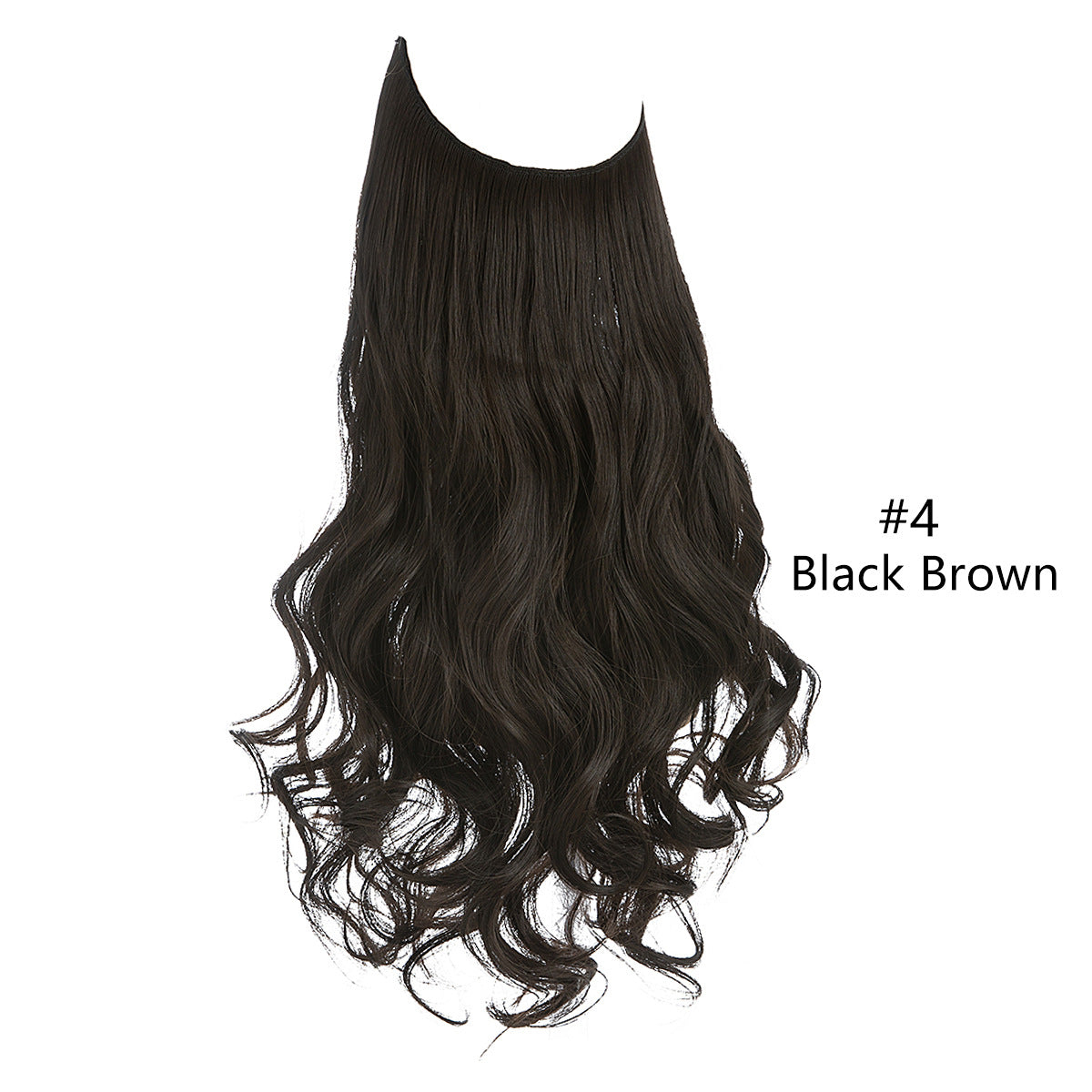 Ligne de pêche pour femmes Grande vague Multicolore Gradient Hair Extensions