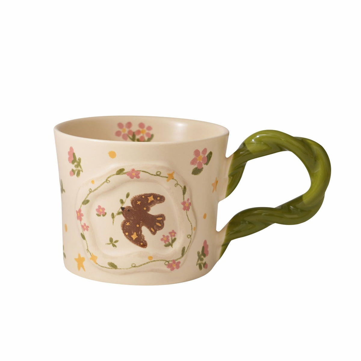 Retro Coffee Cup and Saucer Set avec Niche Design