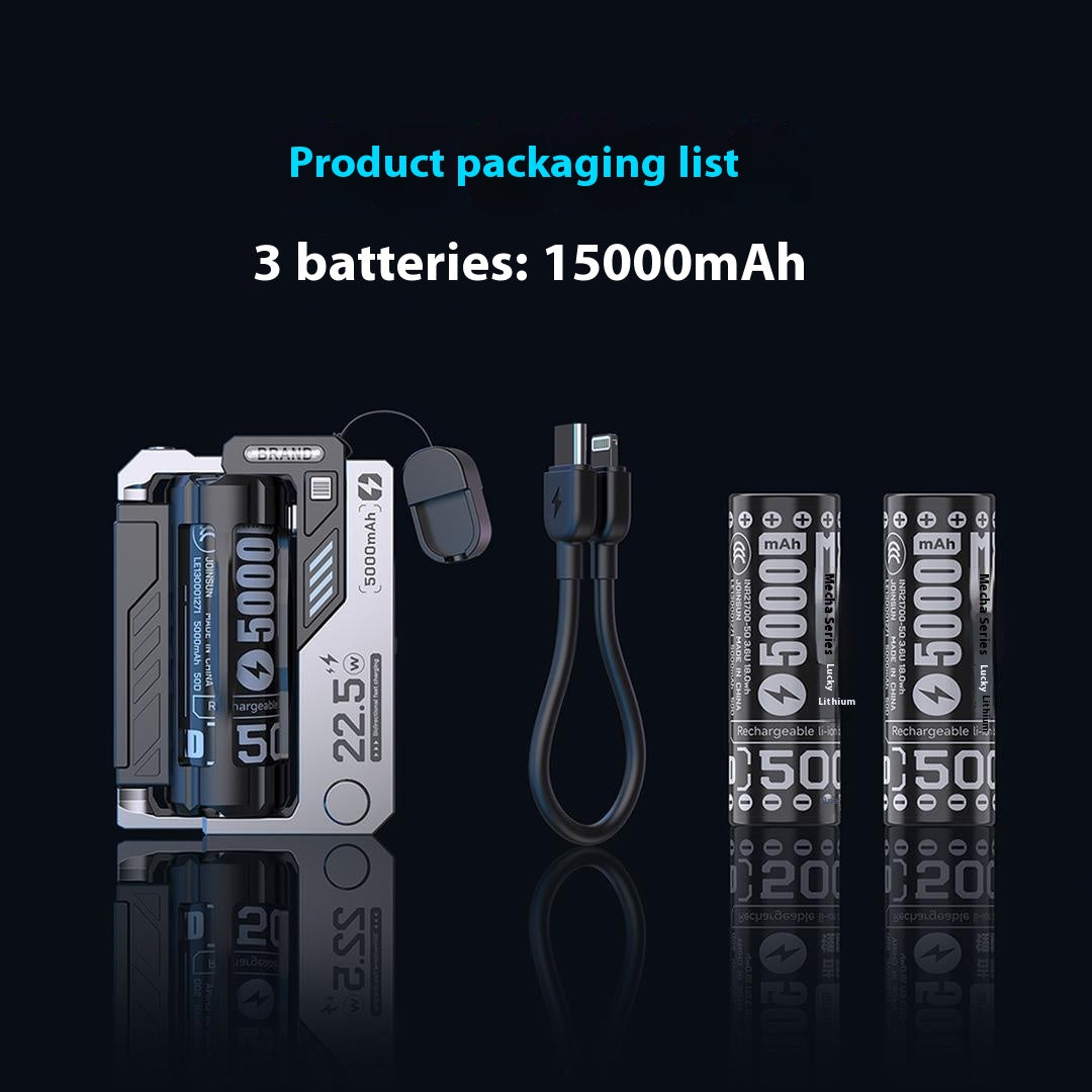 Replacement Cartridge Power Bank Tactical Mech Type-C Plug