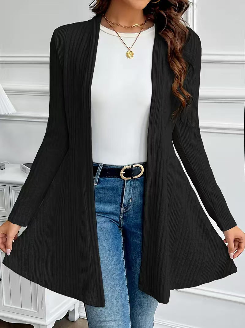 Cardigan brossé pour porter des vêtements de dessus