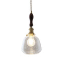 Rétro verre minimaliste petit pendentif lumière pour les salles à manger et Hallways
