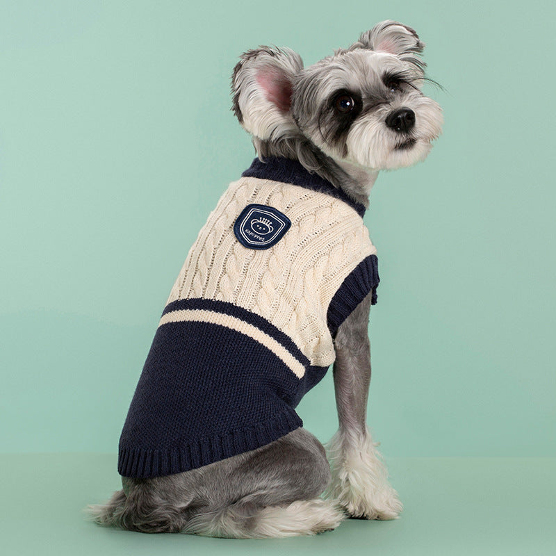 Pet Academy Style Épaisseur chaud Stretch Dog Sweater
