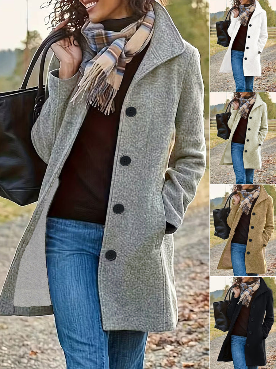 Manteau de laine pour femmes en automne et hiver d'Amazone