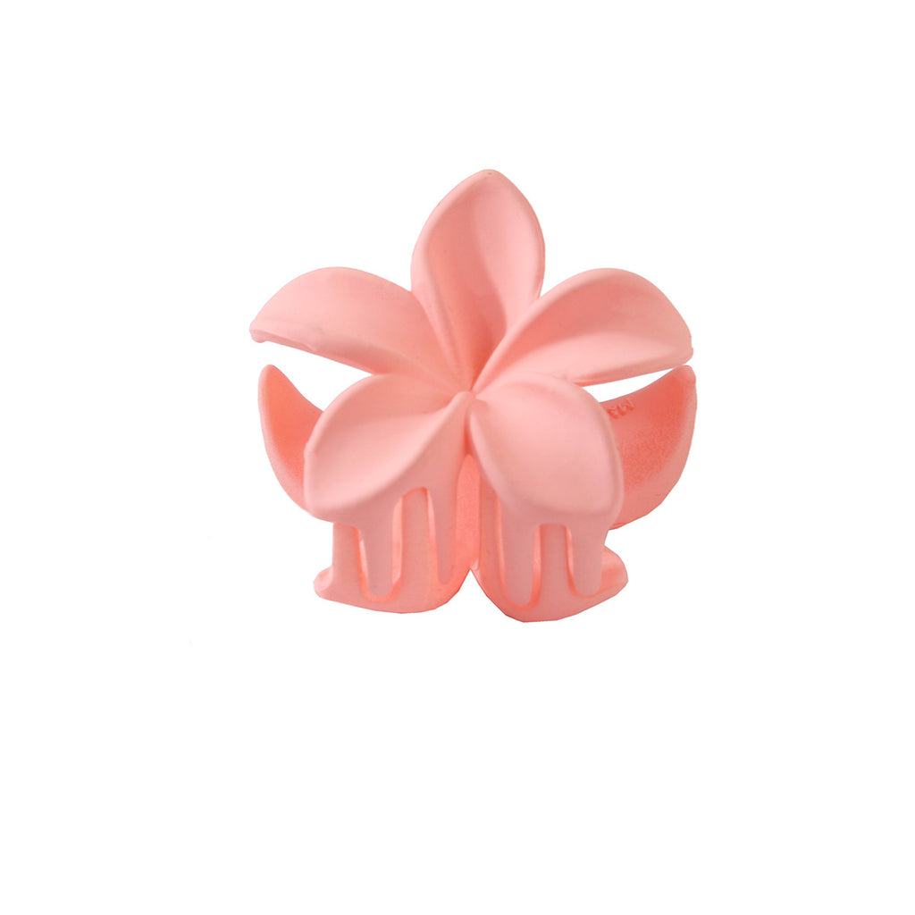 Candy Color Red Feather Solid Color Plastic Flowers Hair Clips