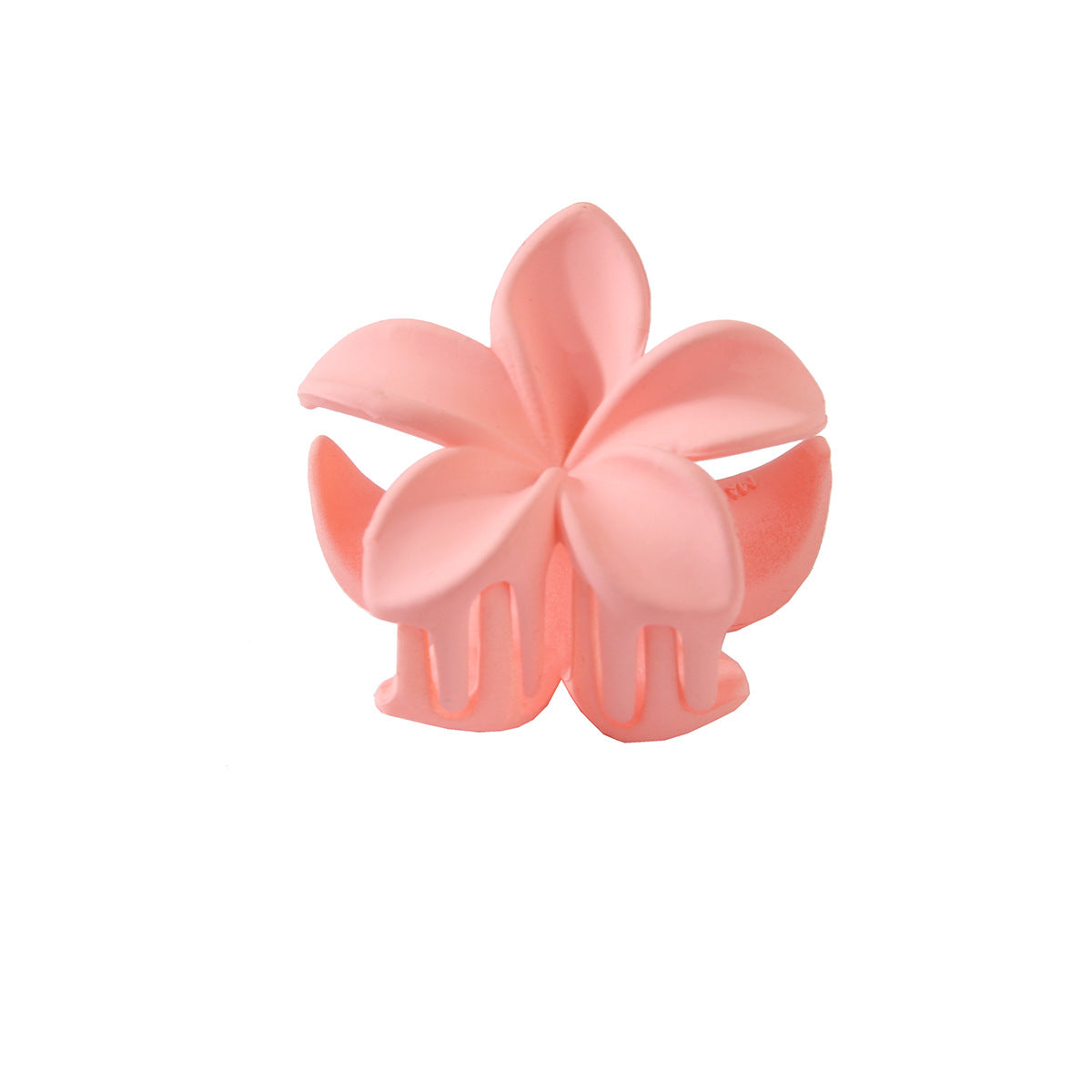 Candy Color Red Feather Solid Color Plastic Flowers Hair Clips